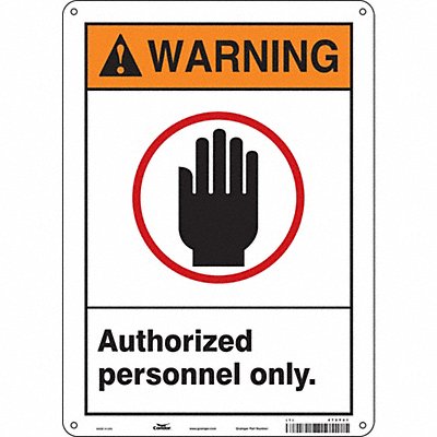 Safety Sign 14 in x 10 in Aluminum