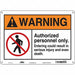 Safety Sign 10 inx14 in Aluminum