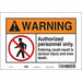 Safety Sign 7 in x 10 in Vinyl