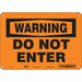 Safety Sign 7 in x 10 in Aluminum