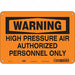 Safety Sign 7 in x 10 in Aluminum