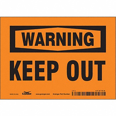 Safety Sign 5 in x 7 in Vinyl