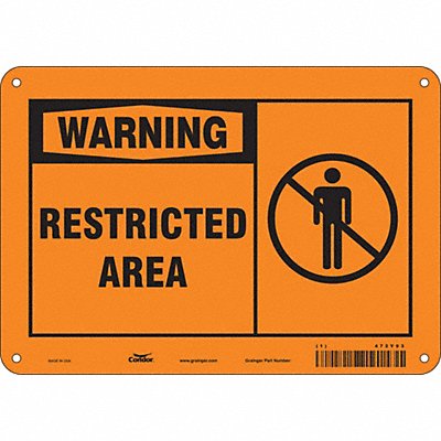 Safety Sign 7 in x 10 in Aluminum