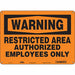 Safety Sign 10 inx14 in Aluminum
