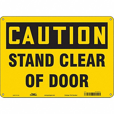 Safety Sign 10 in x 14 in Aluminum