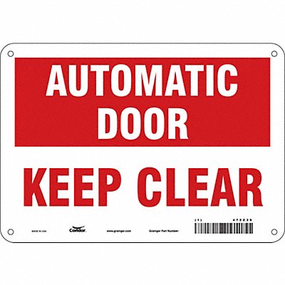Safety Sign 7 in x 10 in Polyethylene
