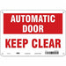 Safety Sign 7 in x 10 in Polyethylene