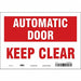 Safety Sign 7 in x 10 in Vinyl