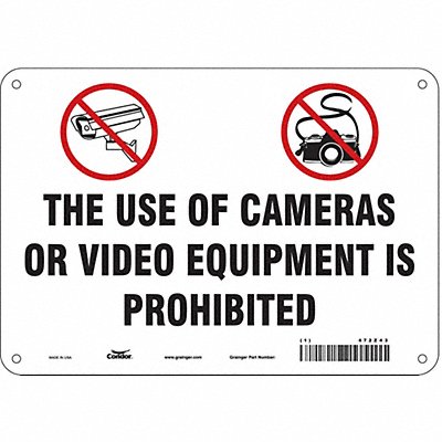 Safety Sign 7 in x 10 in Aluminum