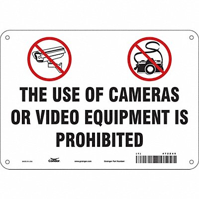 Safety Sign 7 in x 10 in Polyethylene