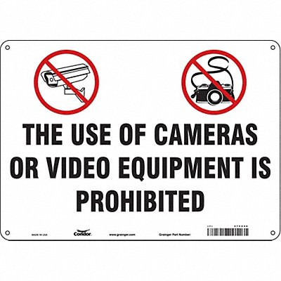 Safety Sign 10 in x 14 in Polyethylene