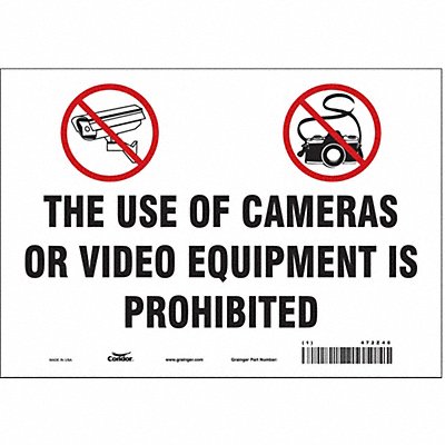 Safety Sign 7 in x 10 in Vinyl