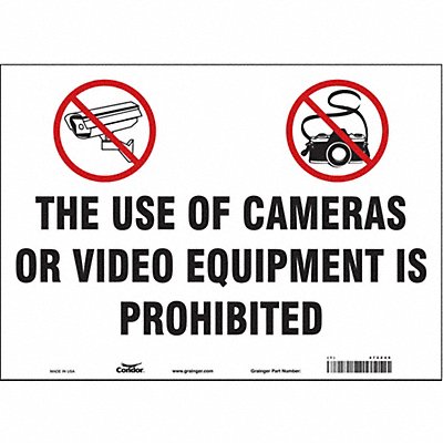 Safety Sign 10 in x 14 in Vinyl