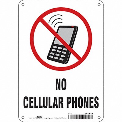 Safety Sign 10 in x 7 in Aluminum
