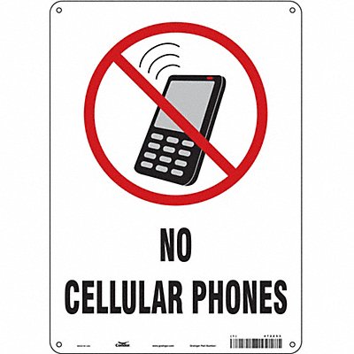 Safety Sign 14 in x 10 in Polyethylene