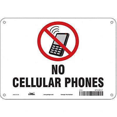 Safety Sign 7 in x 10 in Aluminum