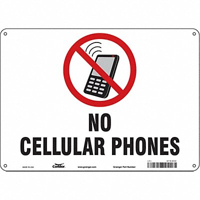 Safety Sign 10 in x 14 in Polyethylene