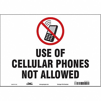 Safety Sign 10 in x 14 in Vinyl
