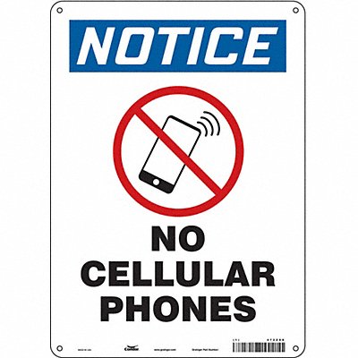 Safety Sign 14 in x 10 in Polyethylene