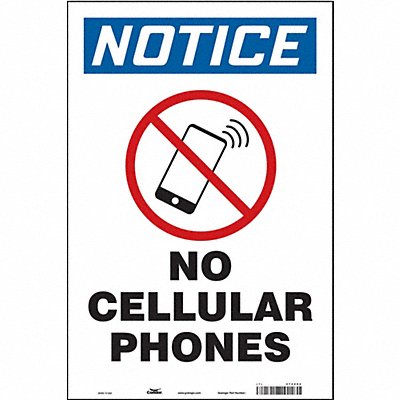 Safety Sign 18 in x 12 in Vinyl
