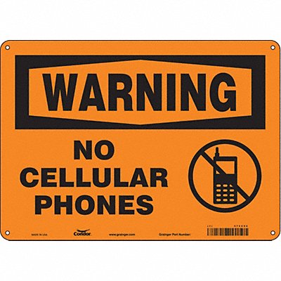Safety Sign 10 in x 14 in Aluminum