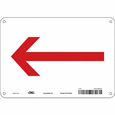 Safety Sign 7 in x 10 in Aluminum