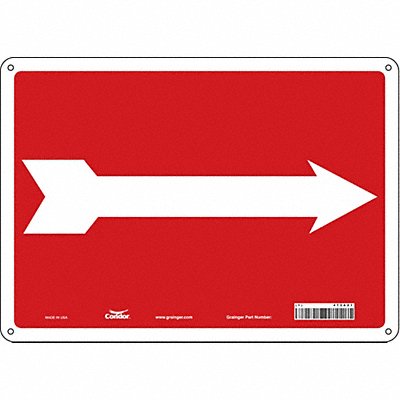 Safety Sign 10 in x 14 in Aluminum