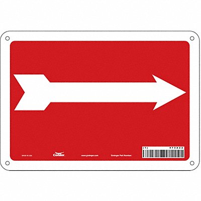 Safety Sign 7 in x 10 in Polyethylene