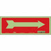 Safety Sign 5 in x 14 in Glow Vinyl