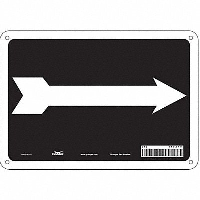 Safety Sign 7 in x 10 in Aluminum