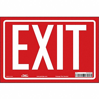 Safety Sign 8 in x 12 in Vinyl