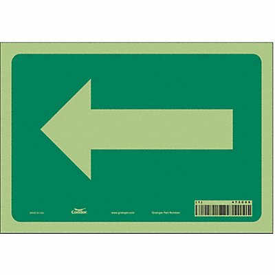 Safety Sign 7 in x 10 in Glow Vinyl
