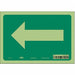 Safety Sign 7 in x 10 in Glow Vinyl