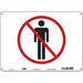 Safety Sign 10 in x 14 in Aluminum