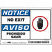 Safety Sign 5 in x 3 1/2 in Vinyl PK5