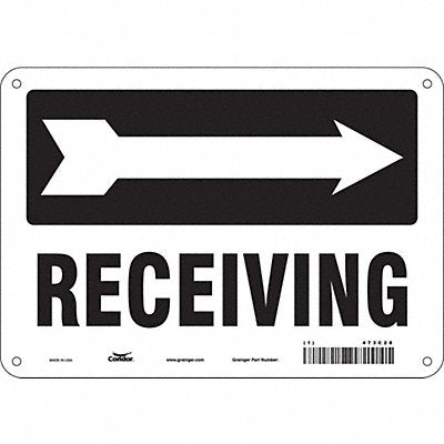 Safety Sign 7 in x 10 in Aluminum
