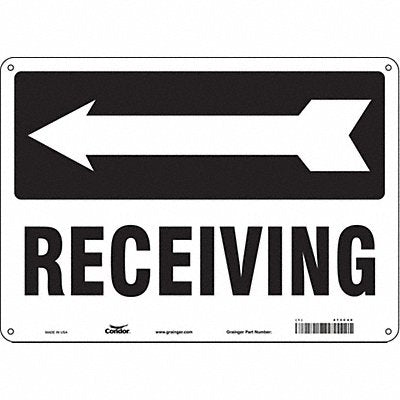 Safety Sign 10 inx14 in Polyethylene