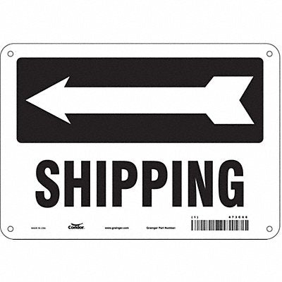 Safety Sign 7 in x 10 in Aluminum