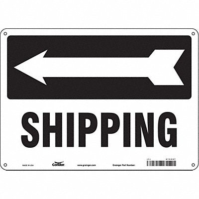 Safety Sign 10 inx14 in Aluminum