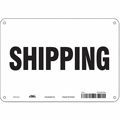 Safety Sign 7 in x 10 in Aluminum