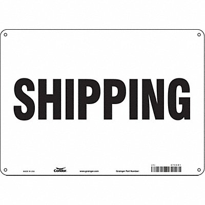 Safety Sign 10 in x 14 in Polyethylene