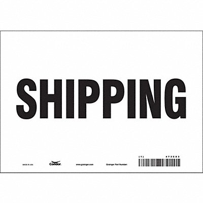 Safety Sign 7 in x 10 in Vinyl
