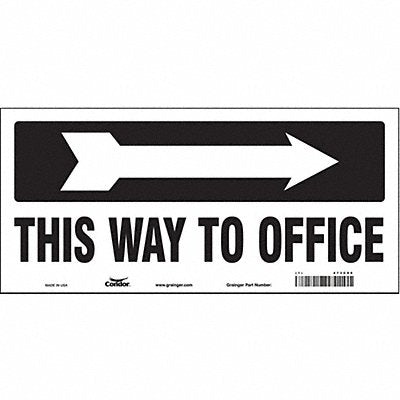 Safety Sign 6 1/2 in x 14 in Vinyl