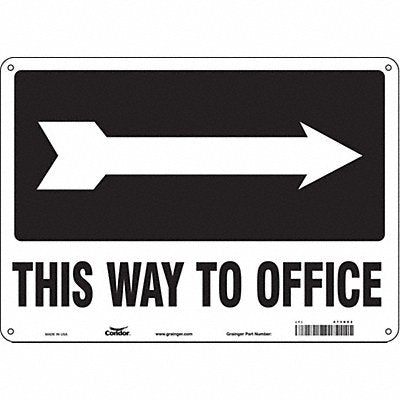 Safety Sign 10 in x 14 in Aluminum