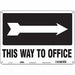 Safety Sign 10 in x 14 in Aluminum