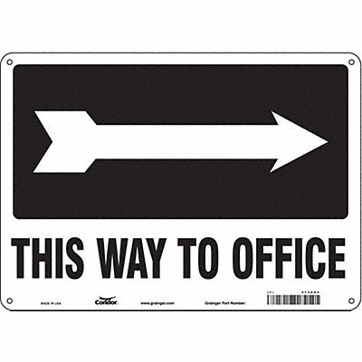 Safety Sign 10 in x 14 in Polyethylene