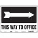 Safety Sign 10 in x 14 in Polyethylene