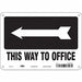 Safety Sign 7 in x 10 in Aluminum