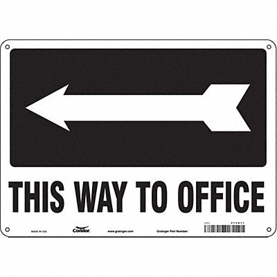 Safety Sign 10 in x 14 in Aluminum