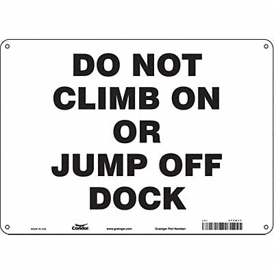 Safety Sign 10 inx14 in Aluminum
